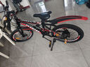 鳳凰（Phoenix）兒童自行車(chē)山地車(chē)男女學(xué)生腳踏車(chē)6-12歲童車(chē) 霸道 黑紅色 18寸 曬單實(shí)拍圖