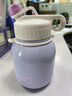 NONOO保溫杯大容量女學(xué)生高顏值吸管水杯316不銹鋼雙飲杯 葡萄紫 曬單實拍圖