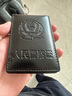 新款掛脖卡套真皮折疊證件套公職磁吸卡套 磁吸證件套+合金卡托+印字掛繩 曬單實拍圖