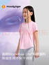 moodytiger女童短袖T恤速干吸汗25年夏季新品兒童T恤高彈柔軟印花運動上衣 曬單實拍圖