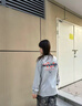 WASSUP官方店花語(yǔ)字母長(cháng)袖T恤男生秋冬2025新款重磅國潮情侶打底衫上衣 灰色 XL 曬單實(shí)拍圖