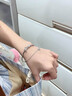 老鳳祥雙層疊戴蝴蝶結手鐲女925銀手鏈銀鐲子情人節生日禮物送女朋友 雙層蝴蝶結手鐲【約10±1g】【品牌禮盒】 曬單實(shí)拍圖