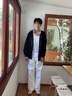 名創(chuàng  )優(yōu)品連帽衛衣外套男春秋款休閑百搭重磅拉鏈開(kāi)衫男裝衣服Z 麻灰 XL 曬單實(shí)拍圖