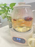 美的（Midea）花漾0膠水全玻璃全自動養(yǎng)生壺 辦公室多功能煮茶壺 燒水壺恒溫電熱水壺煮茶器花茶壺1L YS10B101 曬單實(shí)拍圖