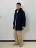 波司登（BOSIDENG）25新款冬季羽絨服90絨男短款厚實(shí)休閑通勤百搭外套B250245105 墨石藍(lán)|5984 2XL 190/108A 體重約170-180斤 曬單實(shí)拍圖