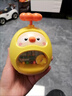 貝木惠（beimuhui）不倒翁嬰兒玩具兒童早教寶寶洗澡戲水孩子嬰兒0-3歲洗澡玩具 黃色【水陸三合一不倒翁】可啃咬 曬單實(shí)拍圖