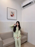 貓人純棉睡衣女士100全棉春秋季帶胸墊開(kāi)衫長(cháng)袖套裝大碼寬松家居服 清新綠 【100%純棉 免穿文胸】 L 【158-165cm/100-120斤】 曬單實(shí)拍圖
