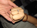 DR經(jīng)典六爪莫桑石鉆戒999純銀戒指求婚七夕情人節禮物送女友 主鉆50分 12號指圍51-52mm 曬單實(shí)拍圖