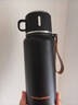 南極人316不銹鋼大容量保溫杯男女高檔辦公室戶(hù)外泡茶水分離水杯子新款 檀序黑700ML【一杯雙飲+便攜提繩】 曬單實(shí)拍圖