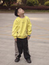 G.DUCKKIDS小黃鴨童裝男童褲子春秋薄款2025新款兒童休閑褲中大童秋裝運動(dòng)褲 黑拼灰 130 建議7~8歲【120-130cm】cm 曬單實(shí)拍圖
