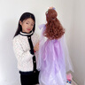 翎喏芭比娃娃3-6歲會(huì)說話白雪艾莎公主玩偶女孩六一禮物換裝娃娃禮盒 2024新款冰雪公主【60cm—珍藏版大禮盒】 【眨眼版】禮包A：56件美人魚裙項(xiàng)鏈?zhǔn)嵝?曬單實(shí)拍圖