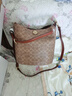 蔻馳（COACH）【品牌直供】七夕禮物女士WILLOW中號(hào)單肩水桶包棕黃色CW882B4XHG 曬單實(shí)拍圖