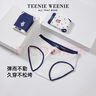 TEENIE WEENIE小熊棉內(nèi)褲女棉襠復(fù)古運動款女生三角褲2024新款四季款自然腰內(nèi)褲 【白格紋+海軍藍(lán)+白】 3條 M 建議100-120斤 曬單實拍圖