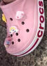 卡駱馳crocs貝雅卡駱班兒童洞洞鞋沙灘鞋男女童包頭拖鞋/207018/207019 芭蕾粉/糖果粉-6TG 26 (155mm) 曬單實(shí)拍圖