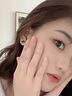 伊燦氣質(zhì)名媛黑色鋯石三角耳釘女個(gè)性高級感2025新款爆款輕奢小眾耳飾 黑色三角形耳釘 曬單實(shí)拍圖