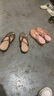 維布倫（VEBLEN）（青春永駐）洞洞鞋男女戶外沙灘鞋透氣厚底軟彈涼鞋 VBL6601 茶金 37 曬單實拍圖