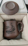 金鑲玉 茶杯 辦公杯宜興紫砂原礦辦公杯茶水分離內(nèi)膽禮盒 荷塘月色350ml 曬單實拍圖