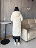 波司登2025新款羽絨服女長款90絨顯瘦連帽保暖冬季外套B250245526 暖絨米7C28 S 160/84A 體重約90-100斤 曬單實拍圖
