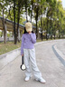艾卡諾 I.KARNOW童裝女童運動(dòng)服套裝早秋款中童大童軟殼衛衣外套連帽褲子休閑女孩10153紫色運動(dòng)衣+27003紫喇叭褲120 曬單實(shí)拍圖