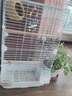 越瑞澤鳥籠鸚鵡專用鳥籠站桿鳥窩籠子虎皮玄鳳八哥鴿子畫眉中大型鳥籠 加高款曜石黑豪華鳥籠【7件套】 【長久耐用-雙層可住4-8只】 曬單實拍圖