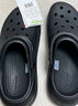 卡駱馳（crocs）經(jīng)典泡芙Clog男女一腳蹬懶人沙灘鞋 CR207521-001 36 曬單實拍圖