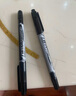 晨光（M&G）雙頭記號筆油性速干防水安全無(wú)異味辦公繪圖專(zhuān)用勾線(xiàn)筆記號筆XPMV7403 黑色3支 曬單實(shí)拍圖