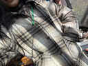 鴨鴨毛呢羽絨服女士中長(zhǎng)款反季冬季新款寬松可拆卸帽保暖毛呢大衣外套 黑色 L 曬單實(shí)拍圖