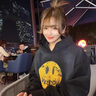 Drew Ess【官方正品】秋冬加厚情侶高街連帽笑臉衛(wèi)衣男女重磅潮牌美式外套 黑色 400g 加厚 XL 150-180斤 曬單實(shí)拍圖