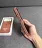 言臣適用蘋(píng)果17promax手機殼磁吸新款科技織物iphone17pro手機殼全包編織超薄高級感男女款布藝保護套 【赭褐色】同款工藝|強磁吸附|軍工防摔 iPhone 17 Pro Max 曬單實(shí)拍圖