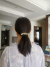 She's茜子梵高鳶尾漸變色花朵盤(pán)發(fā)橫夾頂夾半發(fā)夾發(fā)卡發(fā)飾高端生日禮物 漸變薄霧藍C0 曬單實(shí)拍圖