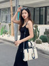 CharisKitty包包女款2025年手提包女真皮單肩包媽媽通勤斜挎包七夕情人節禮物 米白色 曬單實(shí)拍圖