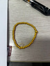 卡鉑亞黃金金珠手鏈 古法足金999轉(zhuǎn)運(yùn)珠手鏈金珠手串簡(jiǎn)約百搭送女友 加厚版 4mm金珠手鏈 5.15克 曬單實(shí)拍圖