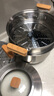 愛仕達(dá)蒸鍋304不銹鋼加高厚大容量廚房家用復(fù)底蒸饅頭鍋燃?xì)怆姶艩t通用 加高三層蒸鍋 30cm 曬單實拍圖