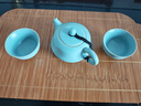 蘇氏陶瓷 汝窯茶具套裝忠義茶壺開片可養(yǎng)金線一壺兩茶杯整套功夫茶具J0137 曬單實拍圖