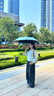 左都（ZUODU）全自動(dòng)遮陽(yáng)傘防曬防紫外線(xiàn)黑膠太陽(yáng)傘晴雨兩用男女折疊防回彈雨傘 【碎冰藍】收傘防回彈+專(zhuān)業(yè)防曬 曬單實(shí)拍圖