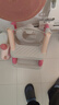勞可里尼（NOCOLLINY）兒童馬桶坐便器輔助器樓梯式男孩女寶寶階梯架嬰兒坐便圈家用尿凳 【升級-穩固三角】羅馬玫+PU墊 曬單實(shí)拍圖