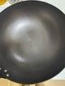 歐樂菲（OLOFE）章丘手打0涂層鐵鍋炒菜鍋手打圓底無涂層大炒勺精熟鐵黑美人32cm 曬單實拍圖