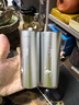京適茶葉罐便攜小茶罐鋁合金屬儲存罐密封罐裝高端茶葉盒空盒收納盒 茶【太空銀】中號長款 120ml 曬單實(shí)拍圖