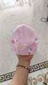 李寧（LI-NING）兒童泳帽男女童柔軟舒適可愛游泳帽卡通印花布帽6051粉 曬單實(shí)拍圖