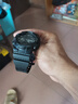 Mtin適用于卡西歐casio g-shock樹脂手表帶GA-110GB GD120GAX100硅膠表帶男女 啞光黑色銀扣 曬單實拍圖
