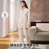 嫚熙（EMXEE）【新品】秋冬空氣棉月子服孕婦哺乳保暖睡衣產(chǎn)后夾棉家居服套裝 香草白「暖芯空氣棉 三層鎖溫」 適合10~20℃ XL（適穿140-165斤） 曬單實(shí)拍圖