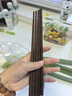 京東京造 筷子 家用食品接觸級餐具實(shí)木防滑雞翅木原木【無(wú)漆無(wú)蠟】10雙裝 曬單實(shí)拍圖