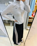 阿迪達斯 （adidas）長(cháng)褲女褲 2025秋季新品FT PANT 運動(dòng)褲休閑花苞褲褲子 KC4002/黑色 S 曬單實(shí)拍圖
