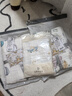 嫚熙（EMXEE）嬰兒紗布浴巾純棉寶寶新生兒童浴巾大尺寸洗澡包裹包巾 綺幻花信 110×110cm 曬單實拍圖