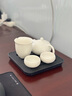 唐豐羊脂玉瓷西施壺家用辦公白瓷泡茶單壺陶瓷功夫茶具手把壺一人喝茶 香雪西施壺+2杯+公杯+方舍茶盤(pán) 曬單實(shí)拍圖