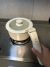 卡羅特（CaROTE）陶瓷可拆卸手柄平底鍋不粘鍋家用鍋具套裝三件套炒鍋湯煮鍋奶鍋把手可拆電磁爐燃氣專用 曬單實拍圖