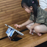 碩圖平板支架ipad手機懶人支架360°可旋轉折疊游戲直播多功能支撐架吃雞繪畫(huà)追劇適用蘋(píng)果安卓 【曜石黑】全碳素鋼丨可升降折疊 曬單實(shí)拍圖