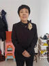 芳嬪餐廳服務(wù)員工作服秋季高檔飯店茶樓酒店工作長袖秋冬中國風餐飲宴 金松絲巾女黑色長上衣 M 曬單實拍圖