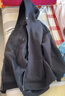 真維斯（Jeanswest）外套女連帽開(kāi)衫衛衣女裝春秋冬季新款寬松休閑潮流韓版學(xué)生上衣服 深灰 純色 L 曬單實(shí)拍圖