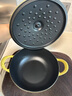北鼎（Buydeem）琺瑯鍋鑄鐵鍋燜燒燉鍋電磁爐燃?xì)庠詈诂m瑯24cm小鵝黃 曬單實(shí)拍圖